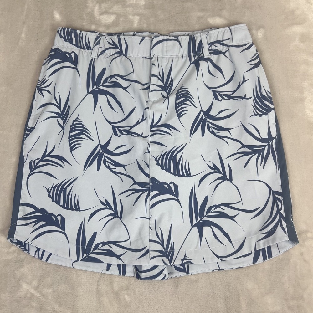 Under Armour Skort Womens 8 Blue Tropical Athletic Golf Tennis Pickleball Resort